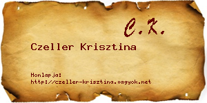 Czeller Krisztina névjegykártya
